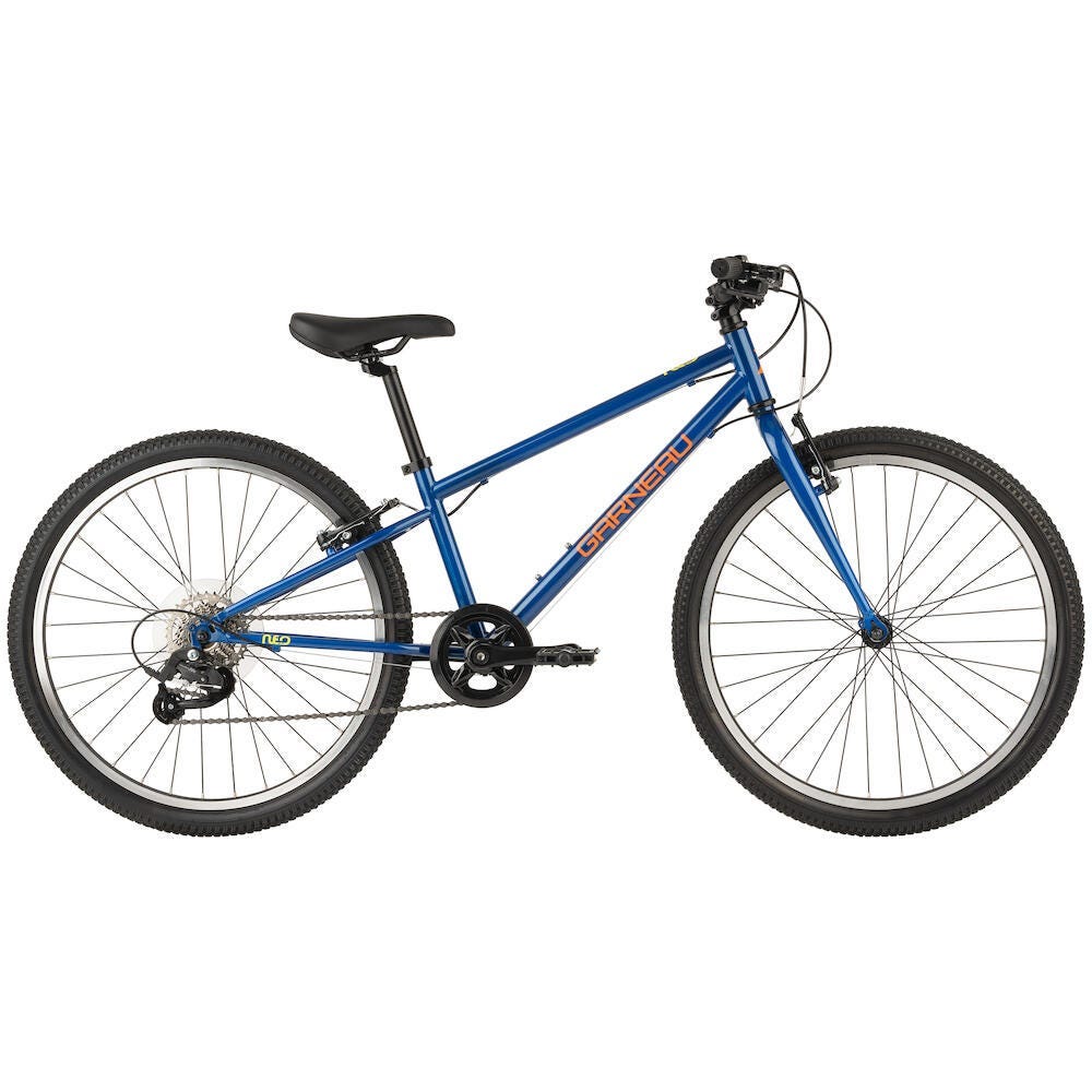 24 inch blue with orange detailing kids bike Garneau Neo 247